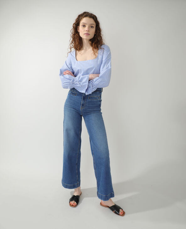 Top rayé bleu clair - Pimkie