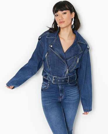 Veste en jean clearance biker