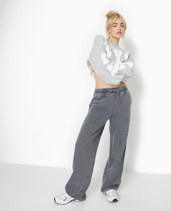 Pantalon de jogging droit en molleton