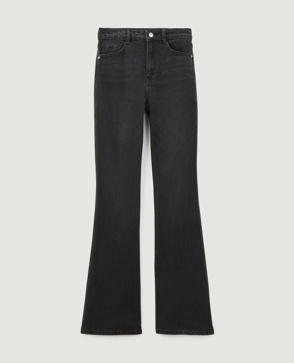Jean flare bootcut taille haute noir - Pimkie