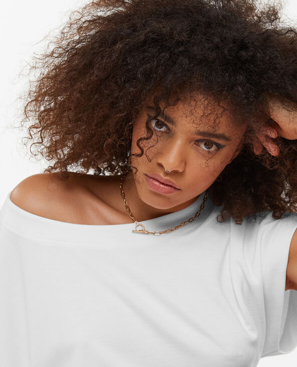 T-shirt ample avec grandes emmanchures blanc - Pimkie