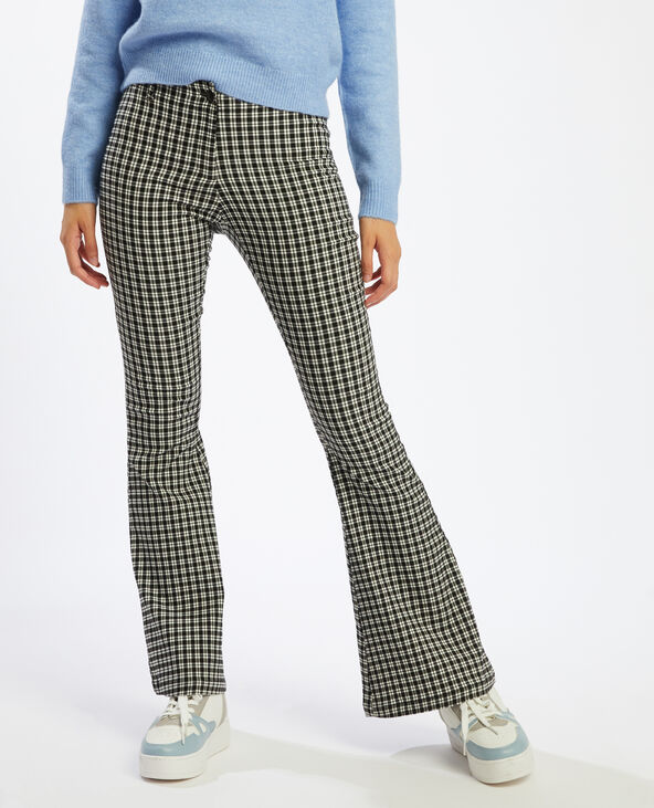 Pantalon bootcut a carreaux Pimkie