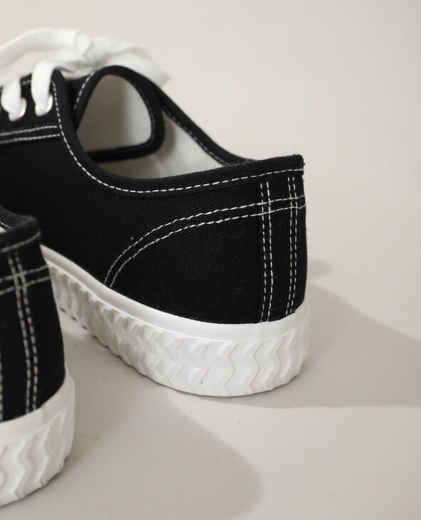 Baskets en toile noir - Pimkie