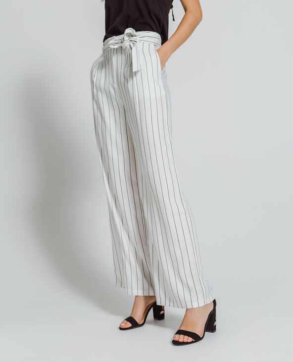 Pantalon large 2025 a rayure
