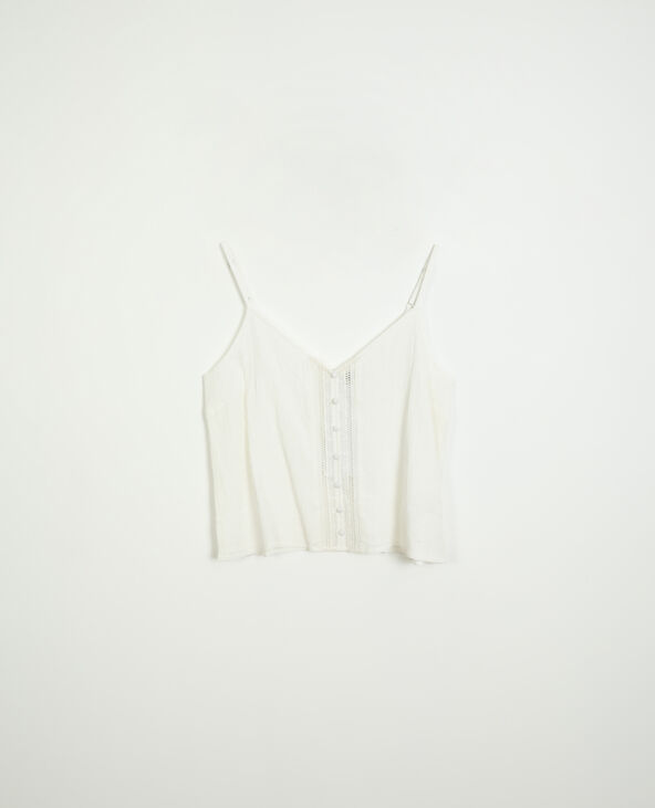 Top plumetis blanc - Pimkie