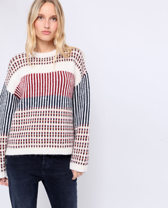 Pull multicolore écru - Pimkie