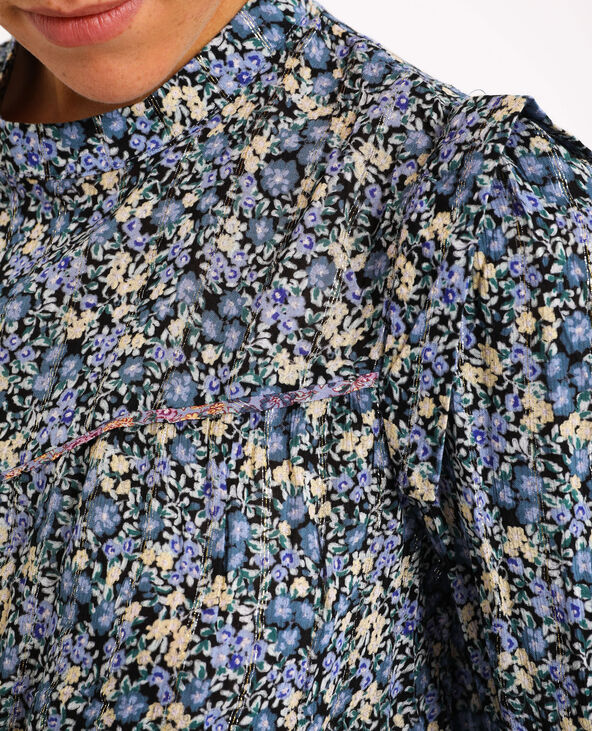 Blouse à fleurs noir - Pimkie