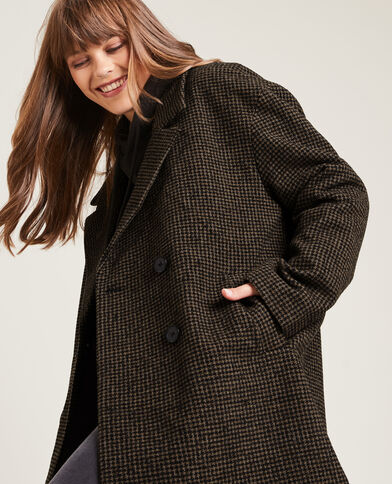Manteau court oversize taupe - Pimkie