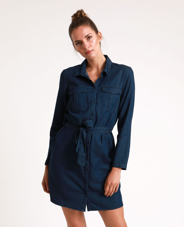 Robe chemise en jean pimkie top