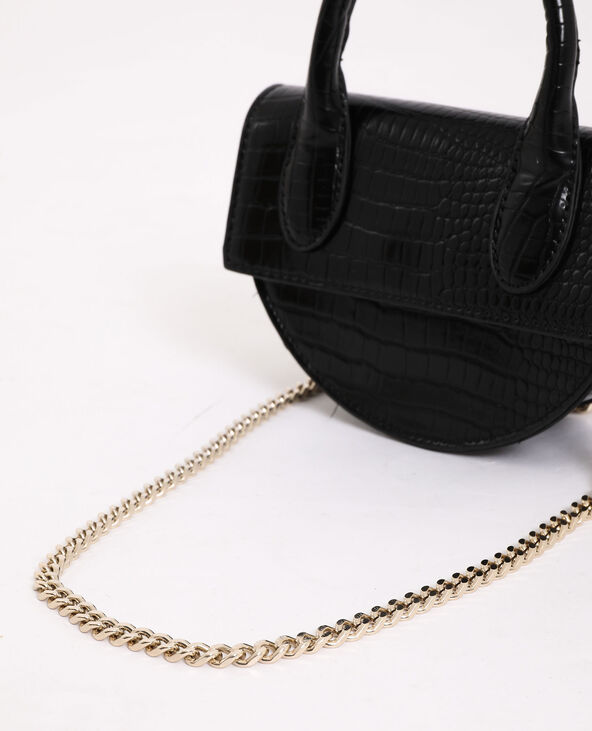 Mini sac demi-lune noir - Pimkie