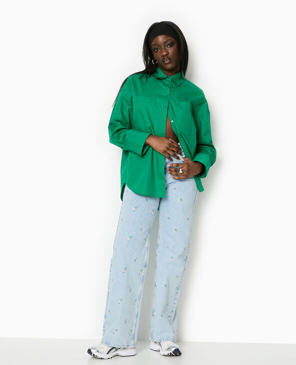 Chemise oversize avec poches vert - Pimkie