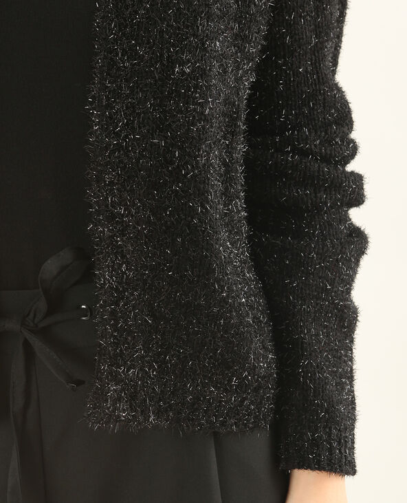 Gilet court brillant noir - Pimkie