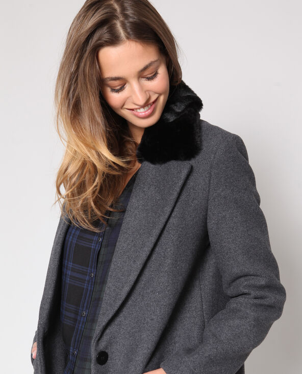Doudoune femme deals grise chiné