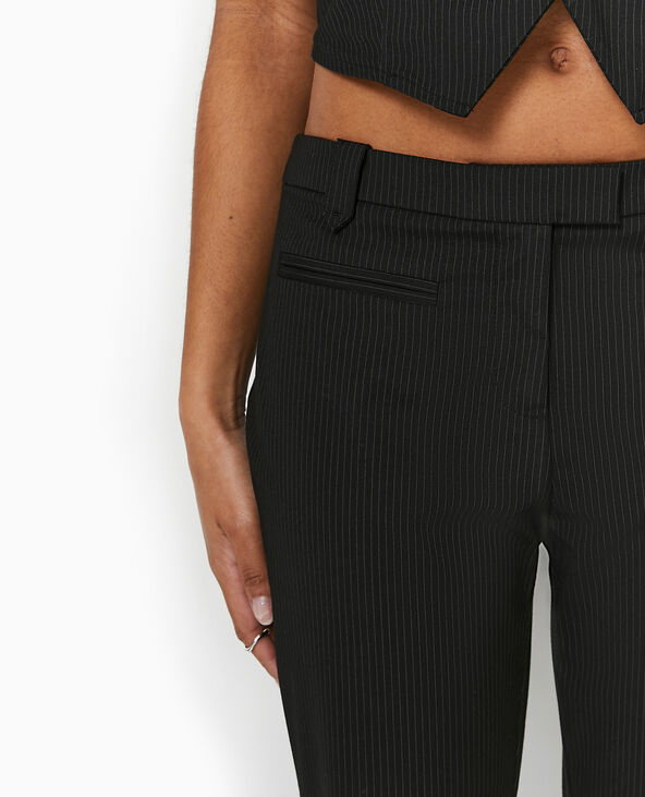 Pantalon flare taille basse gris foncé - Pimkie