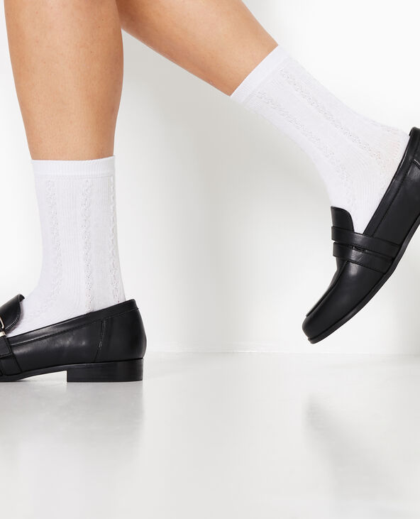 Chaussettes en maille fantaisie blanc - Pimkie
