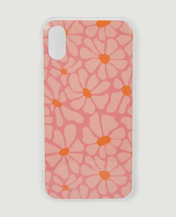 Coque iPhone Fleurs rose clair - Pimkie