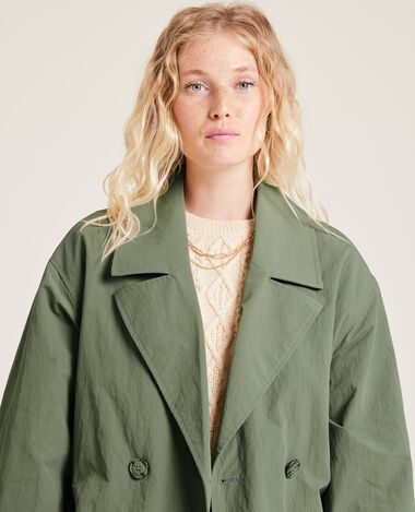 Trench court vert kaki - Pimkie