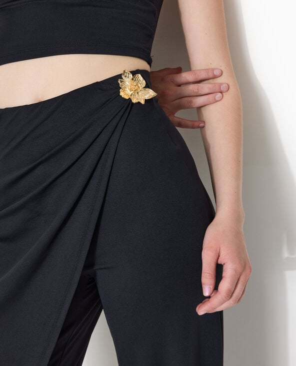 Skant en maille extensible avec détail bijou noir - Pimkie