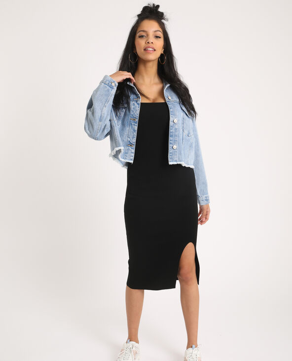 Veste en jean courte bleu clair - Pimkie