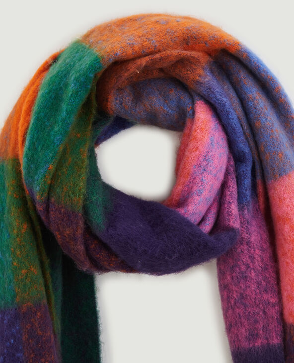 Grande écharpe multicolore violet - Pimkie