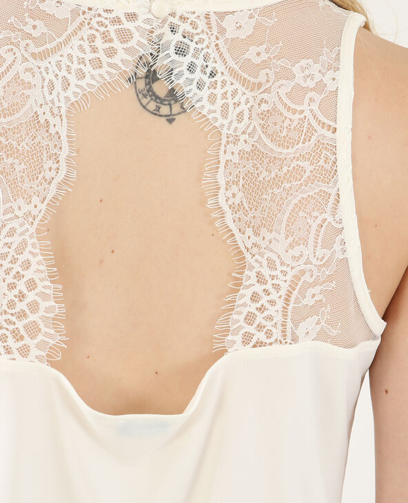 Top en dentelle blanc - Pimkie