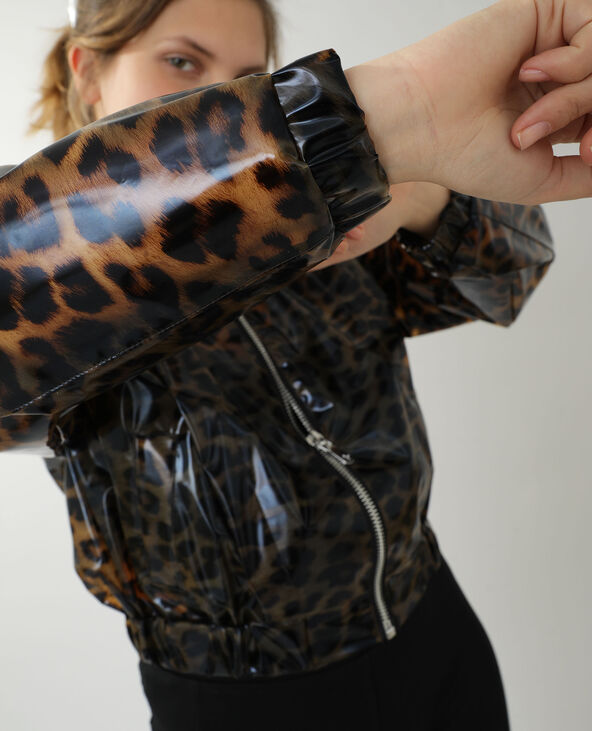 Veste imperméable léopard vieux rose - Pimkie