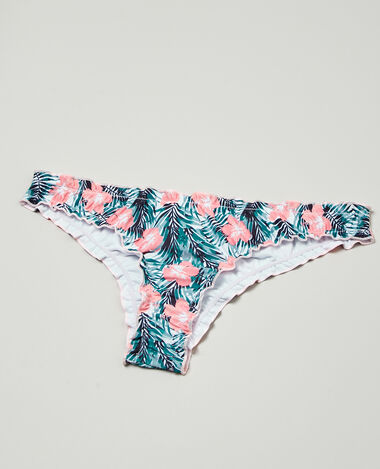 Culotte de bain tropical blanc - Pimkie