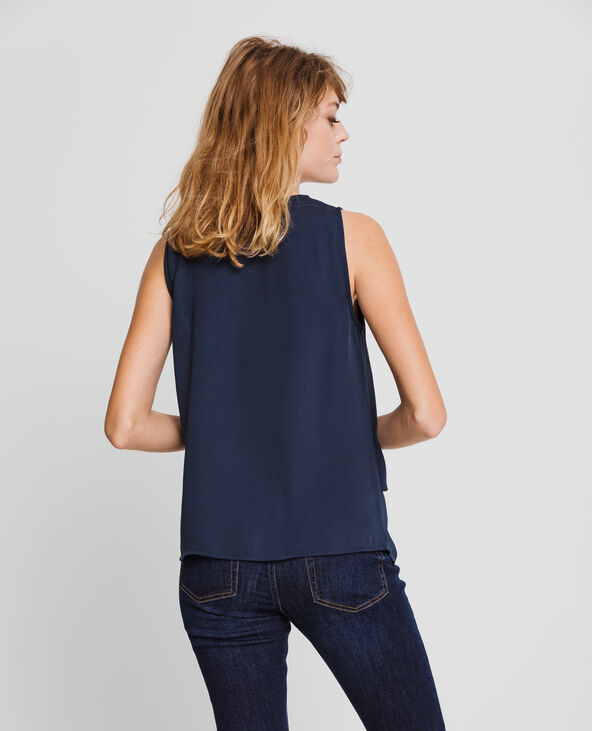 Blouse sans manches bleu marine - Pimkie