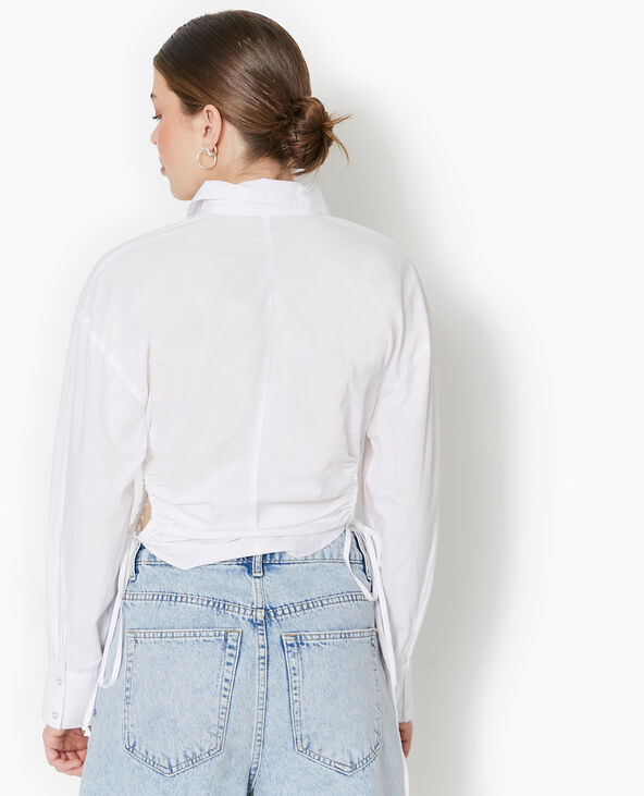 Chemise avec cut out et liens coulisses