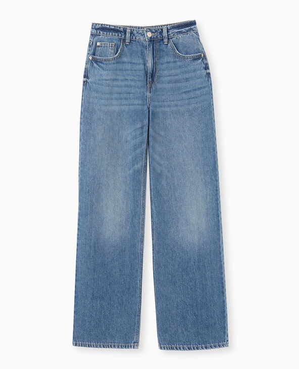 Jean wide taille haute bleu - Pimkie