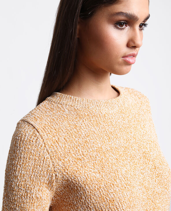 Pull chiné jaune ocre - Pimkie