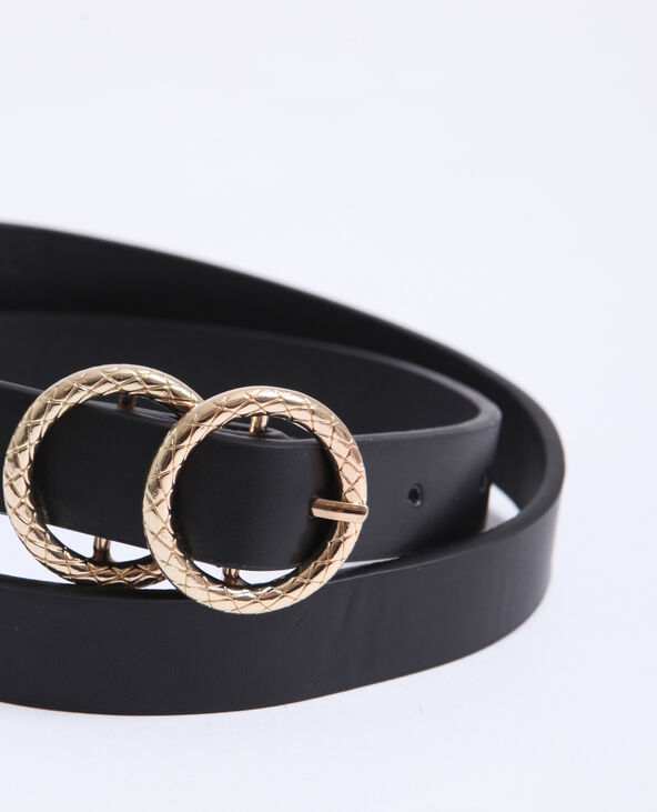 Ceinture fine noir - Pimkie