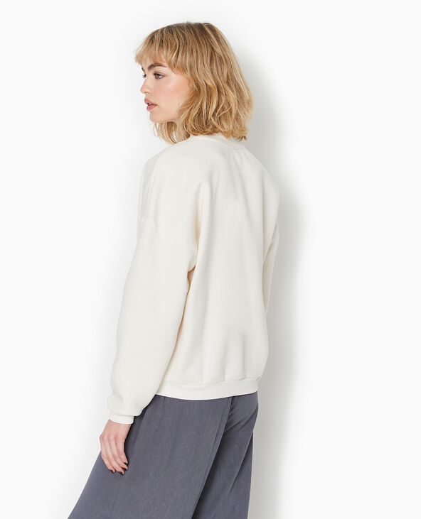 Sweat avec print blanc - Pimkie
