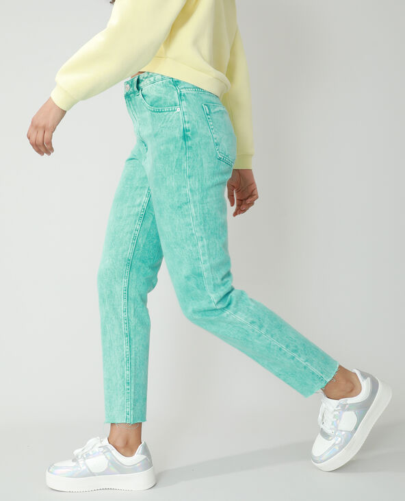 Jean mom high waist vert clair - Pimkie