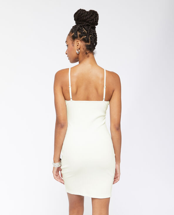 Robe courte moulante façon corset blanc - Pimkie