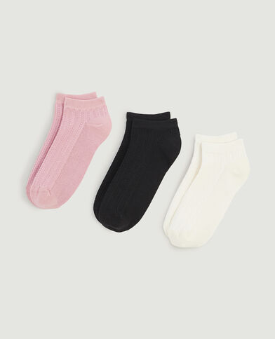 Lot de 3 socquettes rose - Pimkie