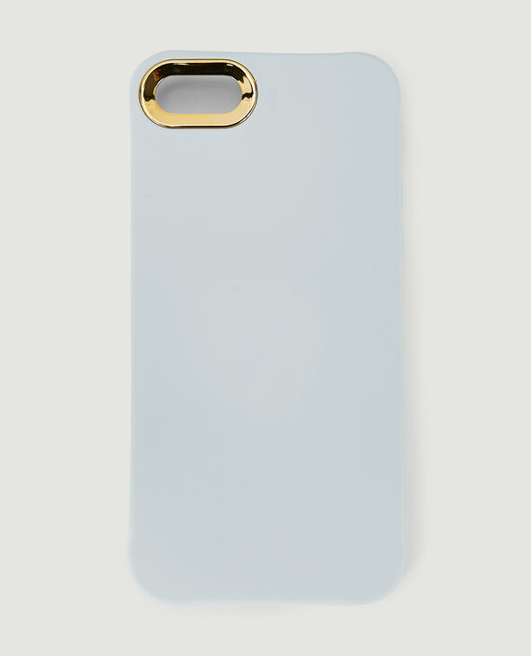 Coque iPhone contour doré écru - Pimkie