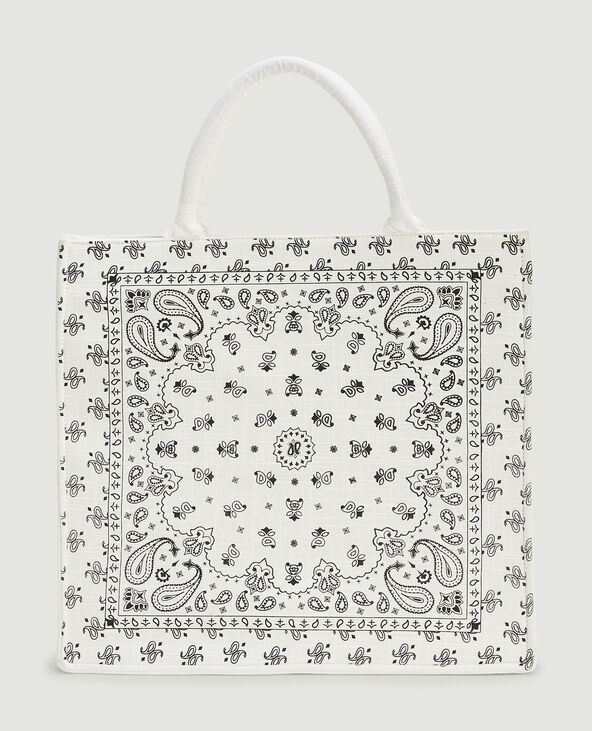 Sac cabas en toile blanc - Pimkie