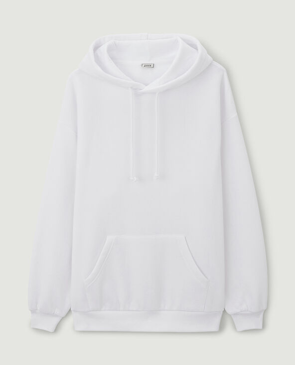 Sweat capuche oversize blanc - Pimkie