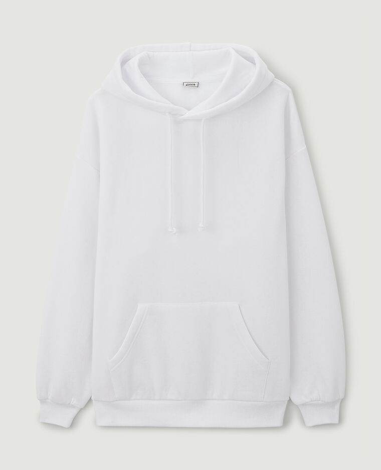 Sweat capuche oversize blanc - Pimkie