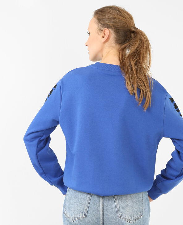 Sweat à message bleu marine - Pimkie