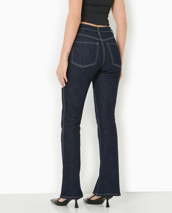 Jean flare taille haute bleu - Pimkie
