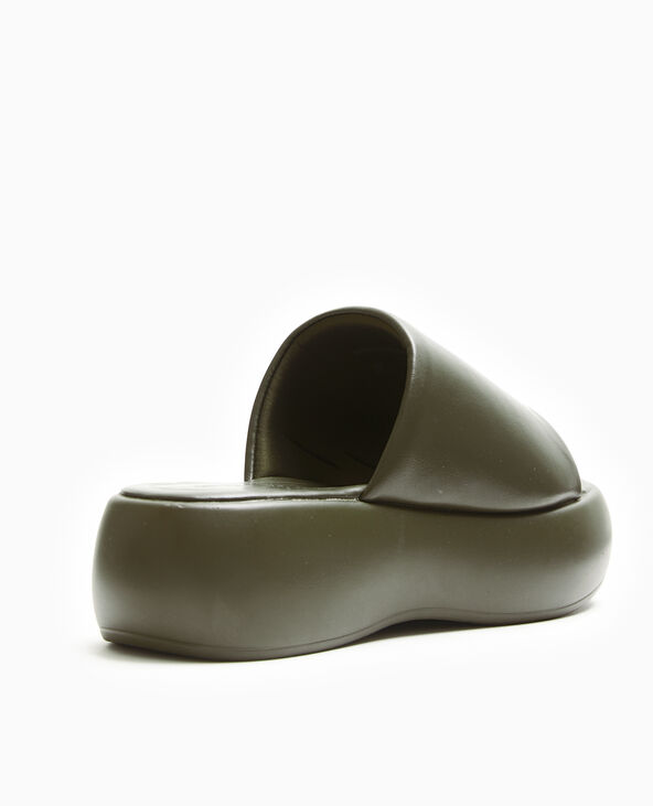 Mules compensées vert kaki - Pimkie