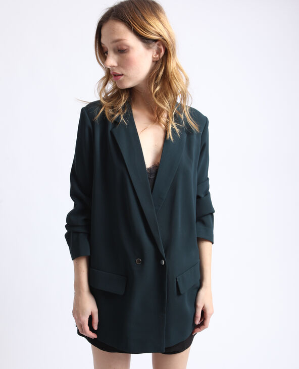 Blazer fluide vert foncé - Pimkie