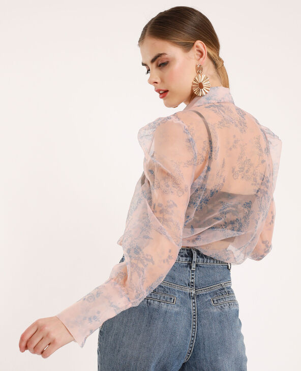 Chemise en organza beige - Pimkie