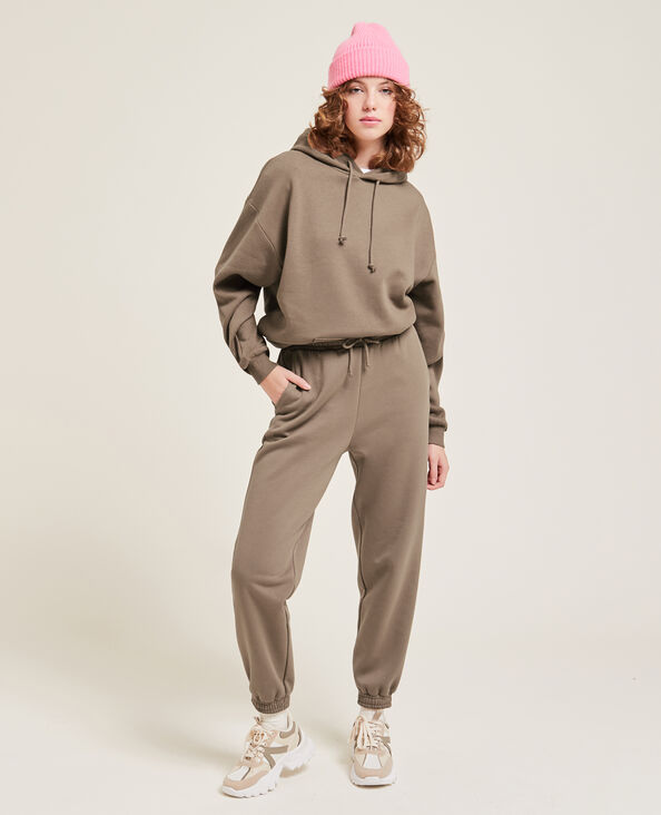 Pantalon de jogging en molleton marron - Pimkie