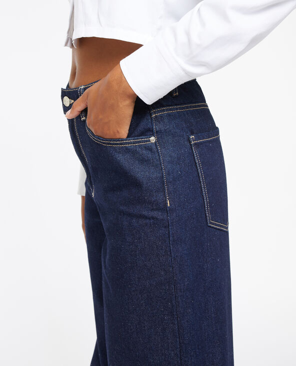 Jean wide taille haute bleu - Pimkie
