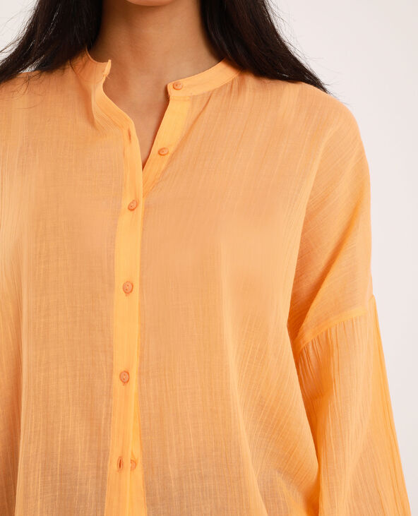 Chemise col mao orange - Pimkie