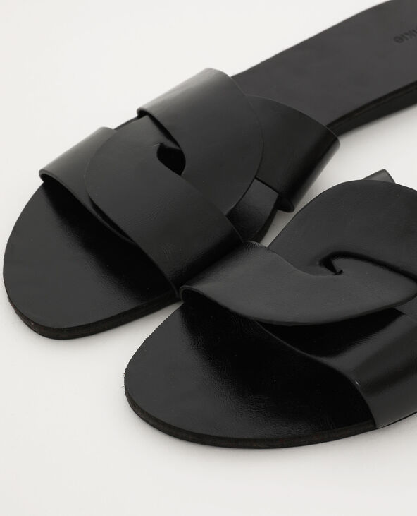 Sandales plates noir - Pimkie