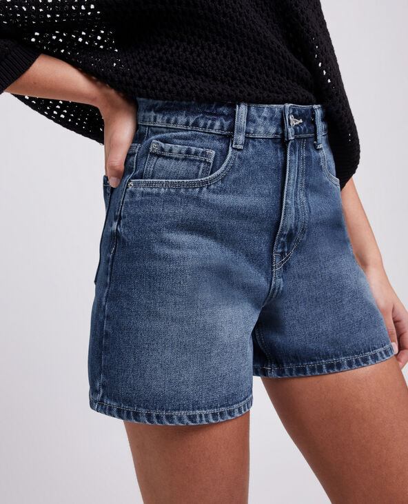 Short en jean taille haute bleu - Pimkie